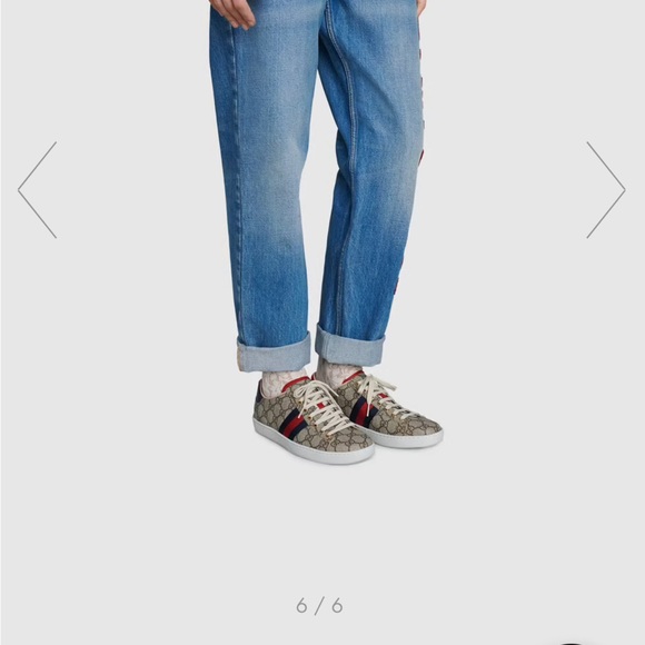 Women’s Gucci ace gg supreme sneaker size 38 1/2 barely worn - Picture 2 of 5